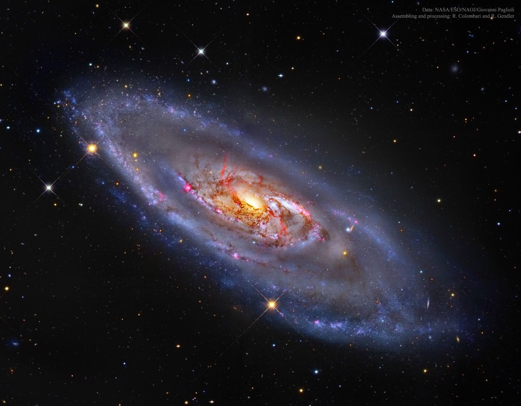 The spiral galaxy M 106.